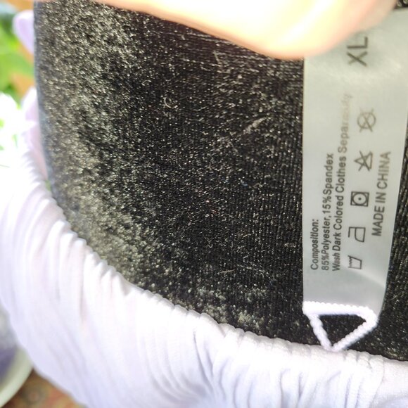 BRAND NEW! Shirred Ribbed Bikini Tie Bikini Set, Lilac Purple XL - Picture 4 of 12